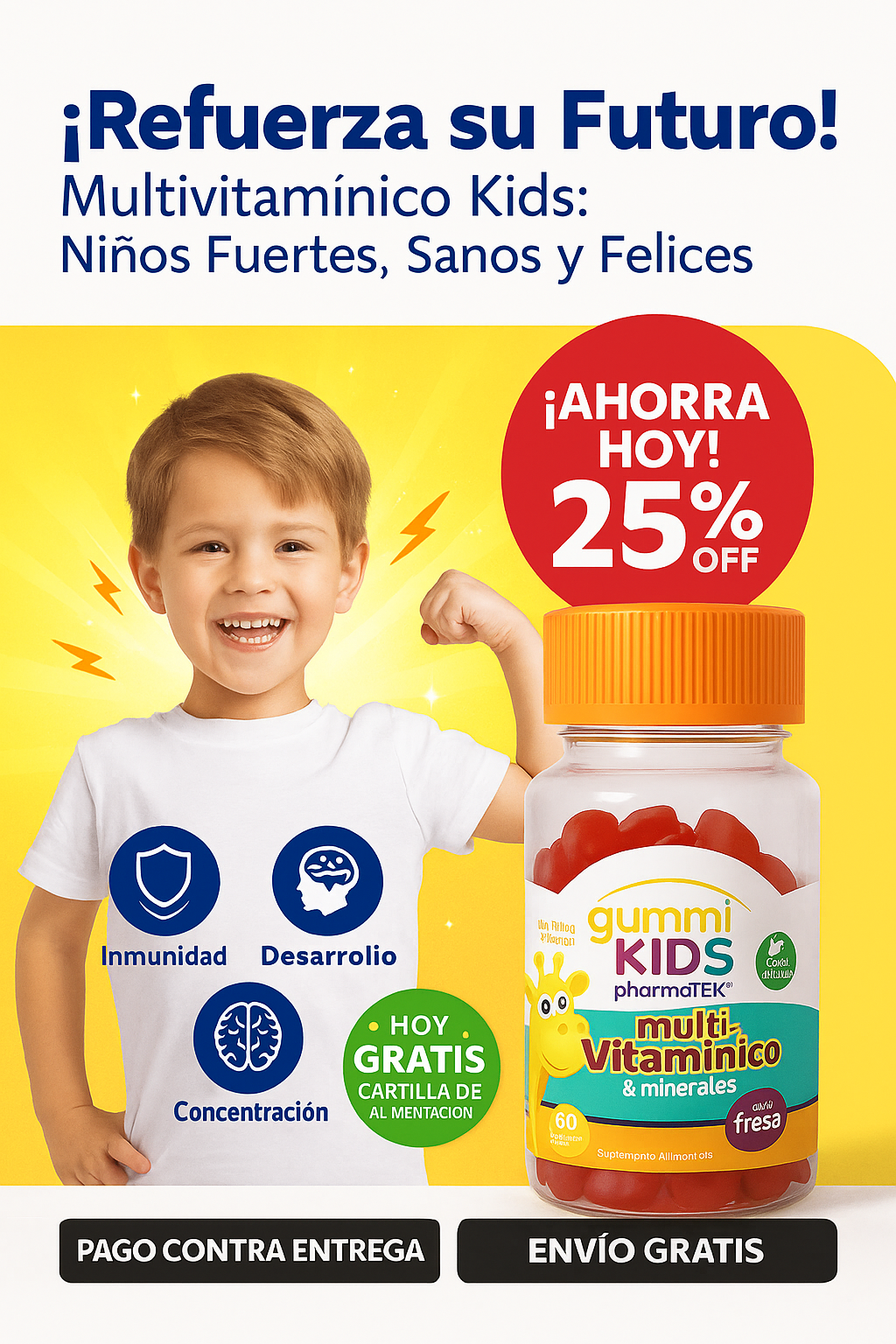 🌟 Multivitamínico Kids – 60 Gomitas Original