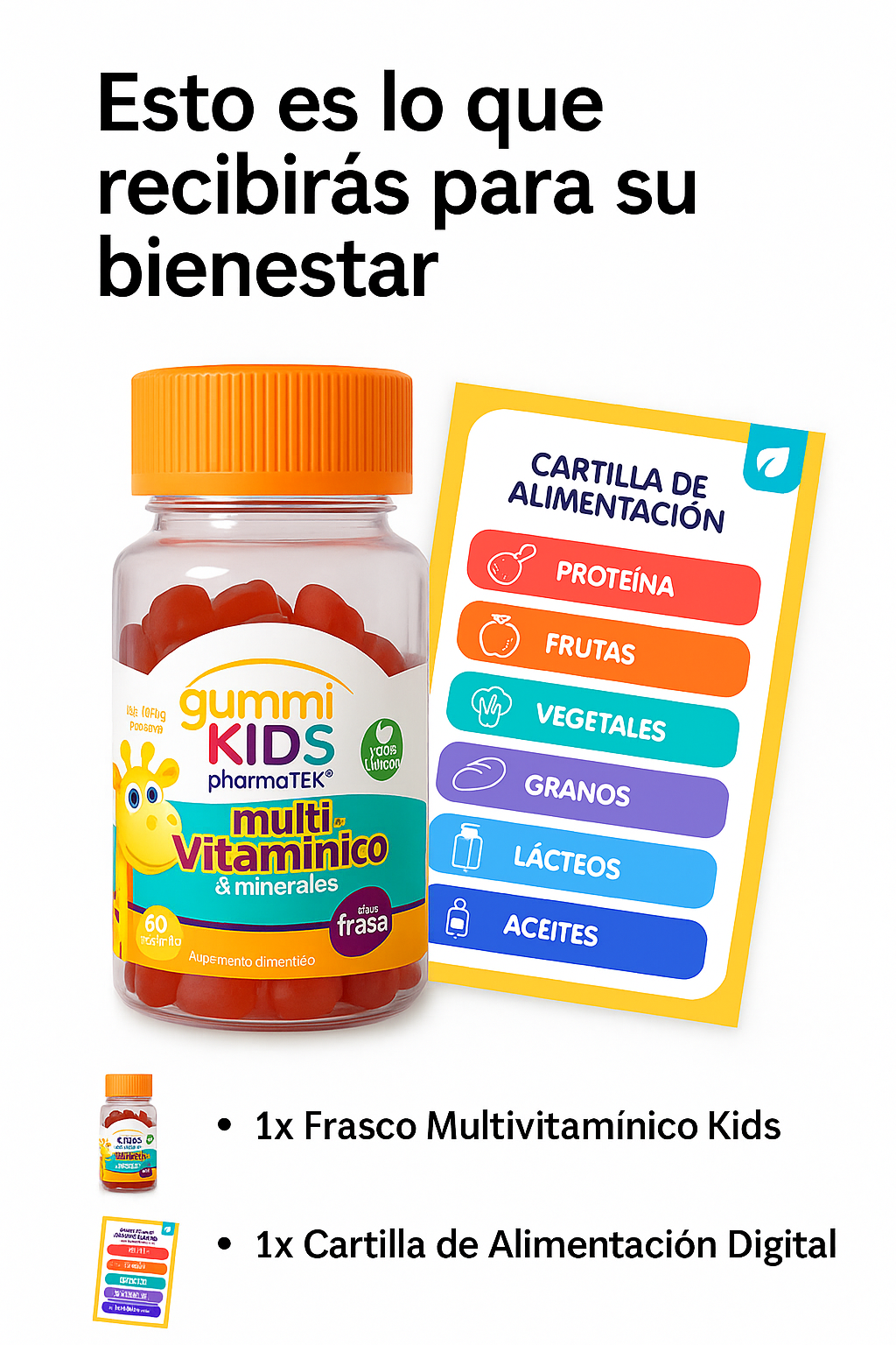 🌟 Multivitamínico Kids – 60 Gomitas Original